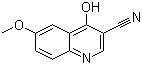 4-Hydroxy-6-methoxyquinoline-3-carbonitrile molecular structure (CAS 13669-61-9)