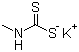 Potassium methyldithiocarbamate molecular structure (CAS 137-41-7)