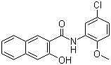 N-(5-Chloro-2-methoxyphenyl)-3-hydroxynaphthalene-2-carboxamide molecular structure (CAS 137-52-0)