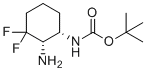 structure of CAS# 1374973-19-9, tert-butyl (1S,2S)-2-amino-3,3-difluorocyclohexylcarbamate