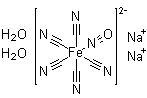 Disodium nitroprusside dihydrate molecular structure (CAS 13755-38-9)