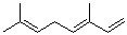 结构式 CAS# 13877-91-3, (3E)-beta-罗勒烯
