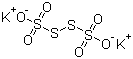 结构式 CAS# 13932-13-3, 连四硫酸钾盐
