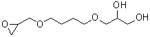 结构式 CAS# 139471-23-1, 3-[4-(2-环氧乙烷基甲氧基)丁氧基]-1,2-丙二醇