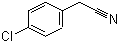 structure of CAS# 140-53-4, 4-Chlorobenzyl cyanide;p-Chlorobenzyl cyanide