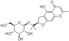 结构式 CAS# 1401799-34-5, Monnieriside G