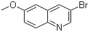 3-Bromo-6-methoxyquinoline molecular structure (CAS 14036-96-5)