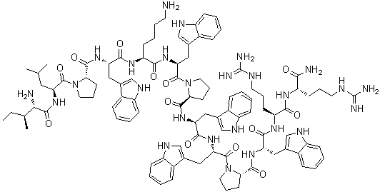 结构式 CAS# 140896-21-5, Indolicidin