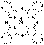 结构式 CAS# 14154-42-8, 铝酞菁; 氯铝酞菁