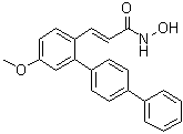 结构式 CAS# 1417997-93-3, (2E)-N-羟基-3-(5-甲氧基[1,1':4',1''-三联苯]-2-基)-2-丙烯酰胺