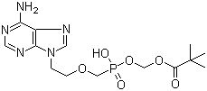 结构式 CAS# 142341-05-7, 阿德福韦单特戊酸甲酯