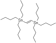 structure of CAS# 14275-61-7, trans-1,2-Bis(tributylstannyl)ethene;(E)-1,2-Bis(tributylstannyl)ethene; (E)-1,2-Bis(tributylstannyl)ethylene; (E)-1,2-Bis(tributyltin)ethylene; (E)-1,2-Ethenediylbis[tributylstannane]
