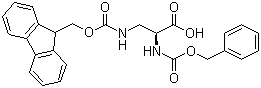 结构式 CAS# 142855-80-9, N-苄氧羰基-N'-芴甲氧羰基-L-2,3-二氨基丙酸