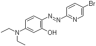 2-(5-溴-2-吡啶基偶氮)-5-(二乙基氨基)苯酚分子结构 (CAS 14337-53-2)