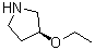 结构式 CAS# 143943-75-3, (3S)-3-乙氧基吡咯烷