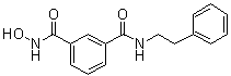 结构式 CAS# 1440209-96-0, N1-羟基-N3-(2-苯基乙基)-1,3-苯二甲酰胺