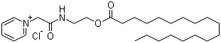structure of CAS# 14492-68-3, Steapyrium chloride;N-[[N-(2-Stearoyloxyethyl)carbamoyl]methyl]pyridinium chloride; 1-[2-Oxo-2-[[2-[(1-oxooctadecyl)oxy]ethyl]amino]ethyl]pyridinium chloride