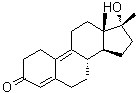 structure of CAS# 14531-89-6, (17beta)-17-Hydroxy-17-methylestra-4,9-dien-3-one;Methyldienolone; RU 3467