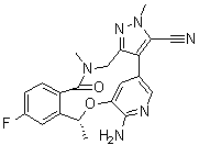 结构式 CAS# 1454846-35-5, PF 06463922