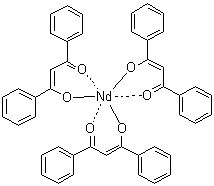 三(二苯甲酰甲烷)铕分子结构 (CAS 14552-07-9)