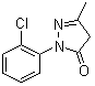1-(2-Chlorophenyl)-3-methyl-2-pyrazolin-5-one molecular structure (CAS 14580-22-4)