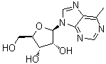 6-Methyl-9-beta-D-ribofuranosylpurine molecular structure (CAS 14675-48-0)