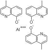 Tris(4-methyl-8-hydroxyquinoline)aluminum molecular structure (CAS 14752-00-2)