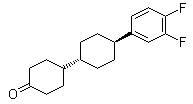 structure of CAS# 147622-85-3, trans-4'-(3,4-Difluorophenyl)-[1,1'-bicyclohexyl]-4-one