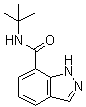 结构式 CAS# 1476776-76-7, N-(叔丁基)-1H-吲唑-7-甲酰胺