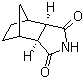 结构式 CAS# 14805-29-9, (3AR,4S,7R,7AS)-rel-六氢-4,7-甲桥-1H-异吲哚-1,3(2H)-二酮