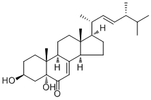 3,5-Dihydroxyergosta-7,22-dien-6-one molecular structure (CAS 14858-07-2)