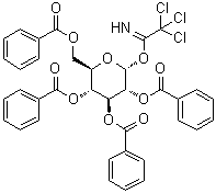 alpha-D-Glucopyranose 2,3,4,6-tetrabenzoate 1-(2,2,2-trichloroethanimidate) molecular structure (CAS 149707-75-5)
