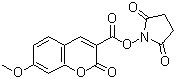 Succinimidyl 7-methoxycoumarin-3-carboxylate molecular structure (CAS 150321-92-9)