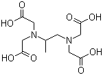 structure of CAS# 15250-41-6, (+)-1,2-Diaminopropanetetraacetic acid;(S)-(+)-1,2-Diaminopropane-N,N,N',N'-tetraacetic acid