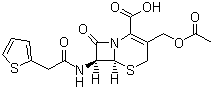 Cephalothin molecular structure (CAS 153-61-7)