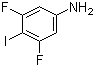 structure of CAS# 1542-34-3, 3,5-Difluoro-4-iodoaniline