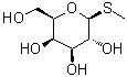 Methyl 1-thio-beta-D-galactopyranoside molecular structure (CAS 155-30-6)