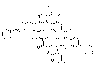 结构式 CAS# 155030-63-0, Emodepside