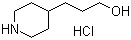 4-Piperidinepropanol hydrochloride molecular structure (CAS 155270-01-2)