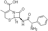 Cephalexin molecular structure (CAS 15686-71-2)