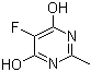 structure of CAS# 1598-63-6, 5-Fluoro-2-methylpyrimidine-4,6-diol;5-Fluoro-4,6-dihydroxy-2-methylpyrimidine; NSC 33038