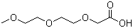 structure of CAS# 16024-58-1, 8-Methoxy-3,6-dioxaoctanoic acid;2-[2-(2-Methoxyethoxy)ethoxy]acetic acid; 3,6,9-Trioxadecanoic acid; [2-(2-Methoxyethoxy)ethoxy]acetic acid