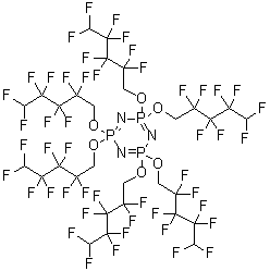 Hexakis(1,1,5-hydroperfluoropentoxy)cyclotriphosphazene molecular structure (CAS 16059-16-8)