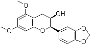 (2R-cis)-2-(1,3-Benzodioxol-5-yl)-3,4-dihydro-5,7-dimethoxy-2H-1-benzopyran-3-ol molecular structure (CAS 162602-04-2)