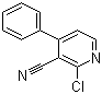 结构式 CAS# 163563-64-2, 2-氯-4-苯基烟腈; 2-氯-4-苯基-3-吡啶甲腈