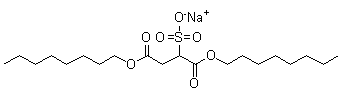 Sodium di-n-octyl sulfosuccinate molecular structure (CAS 1639-66-3)