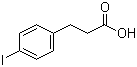结构式 CAS# 1643-29-4, 3-(4-碘苯基)丙酸