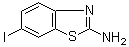结构式 CAS# 16582-58-4, 6-碘-2-苯并噻唑胺