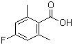 2,6-Dimethyl-4-fluorobenzoic acid molecular structure (CAS 16633-50-4)