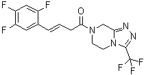 structure of CAS# 1675201-14-5, 1-[5,6-Dihydro-3-(trifluoromethyl)-1,2,4-triazolo[4,3-a]pyrazin-7(8H)-yl]-4-(2,4,5-trifluorophenyl)-3-buten-1-one